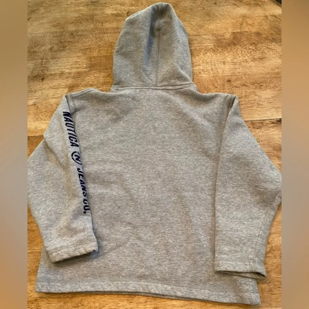Vintage Nautica Youth XL Size 7 Gray Hoodie Pullover‎